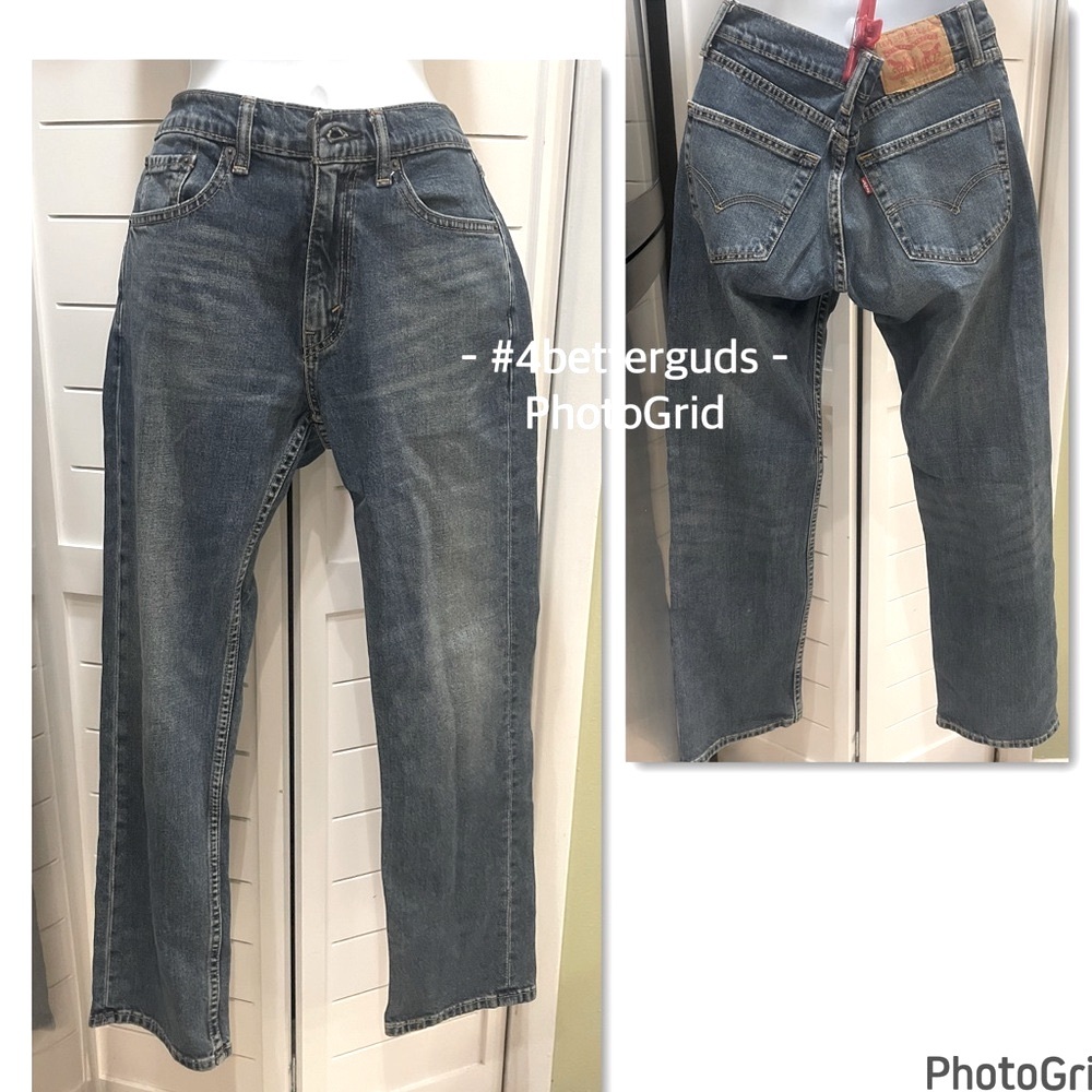 Levi Strauss & Co High Rise Straight Regular Fit Denim Jeans W30 L 30